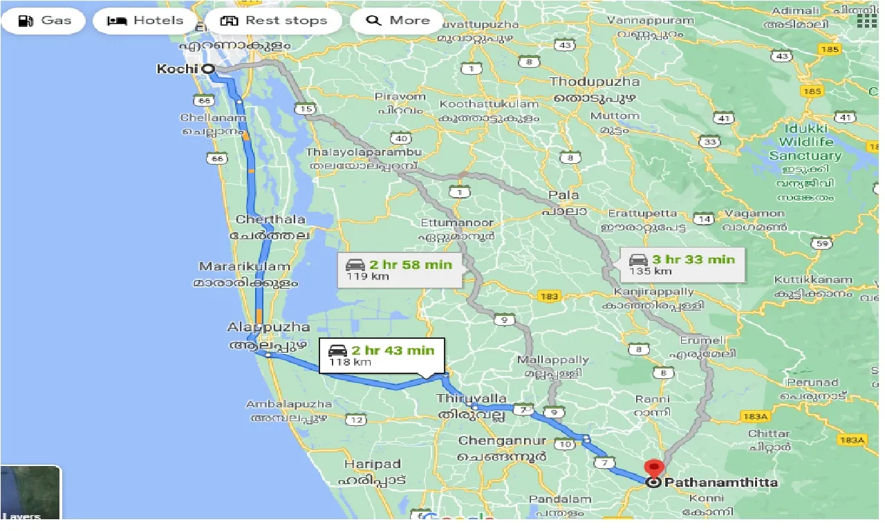 cochin-to-pathanamthitta-taxi