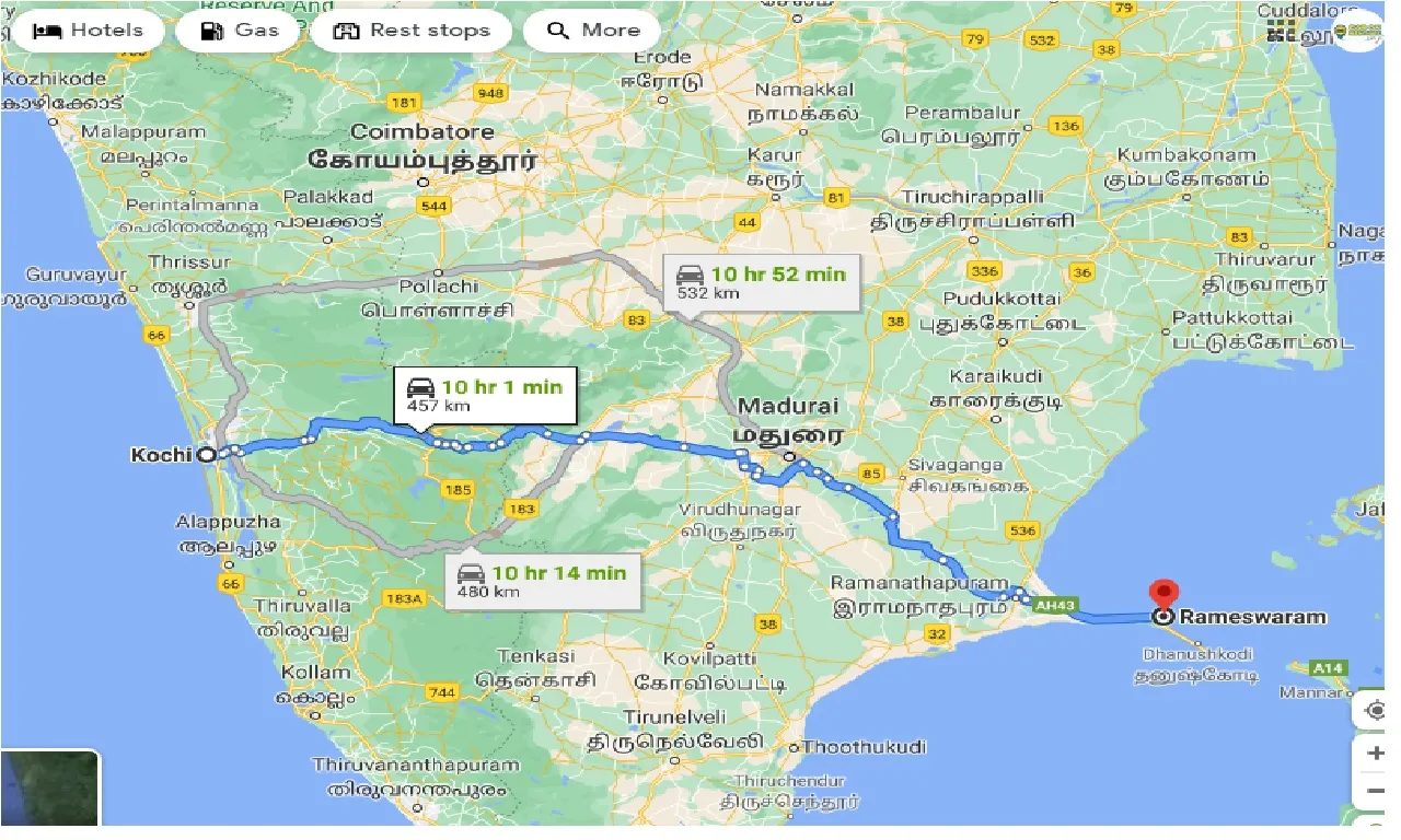 cochin-to-rameswaram-taxi