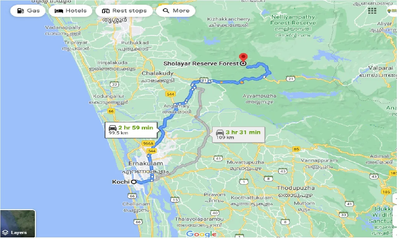 cochin-to-sholayar-reserve-forest-one-way