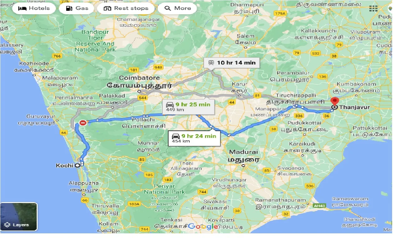 cochin-to-thanjavur-taxi