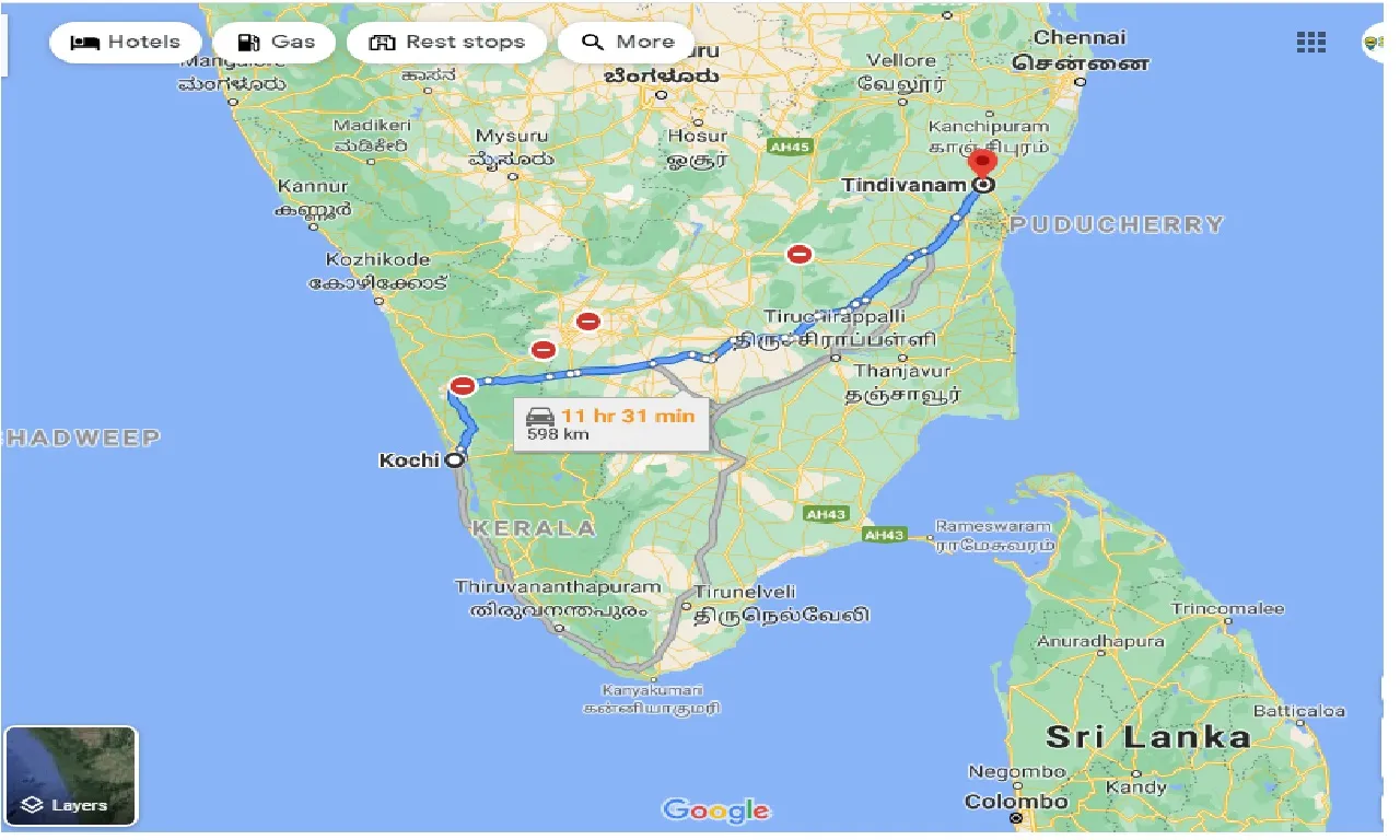 cochin-to-tindivanam-taxi