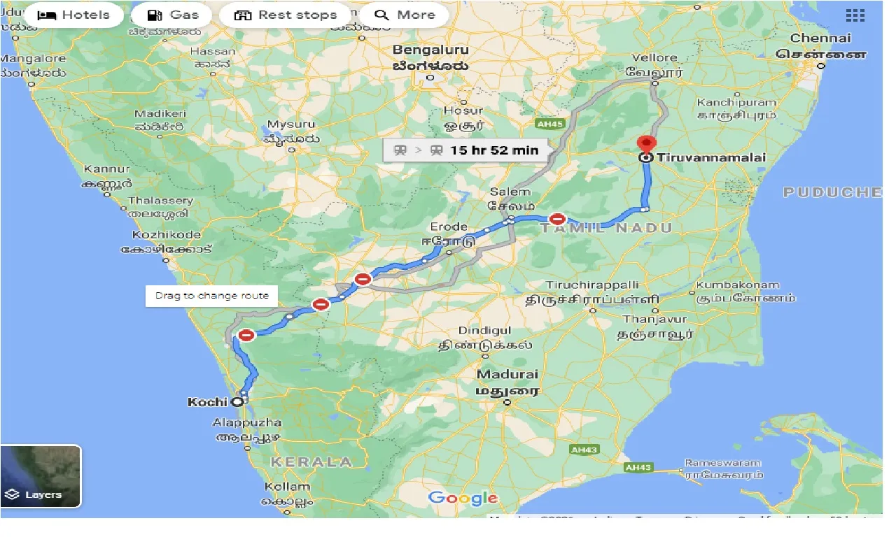 cochin-to-tiruvannamalai-one-way