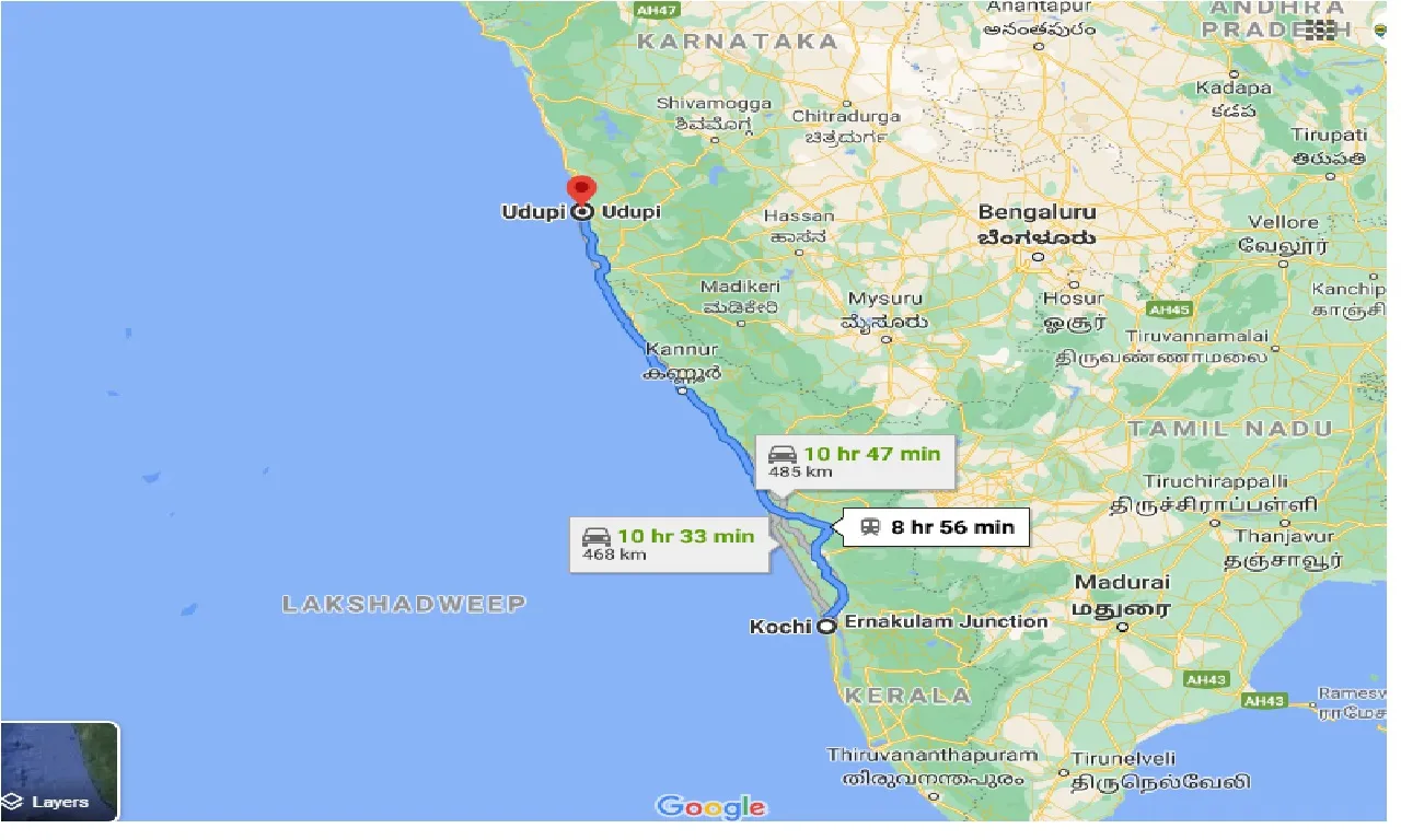 cochin-to-udupi-one-way