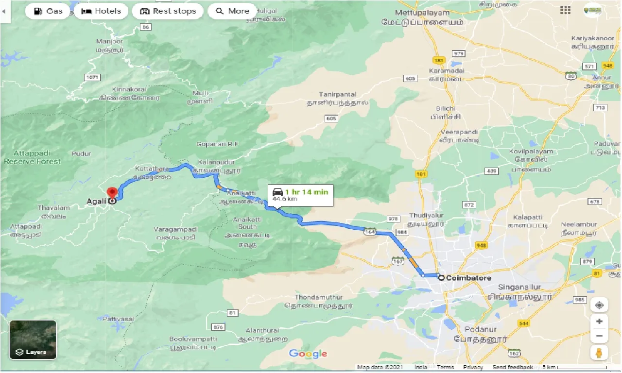 coimbatore-to-agali-taxi