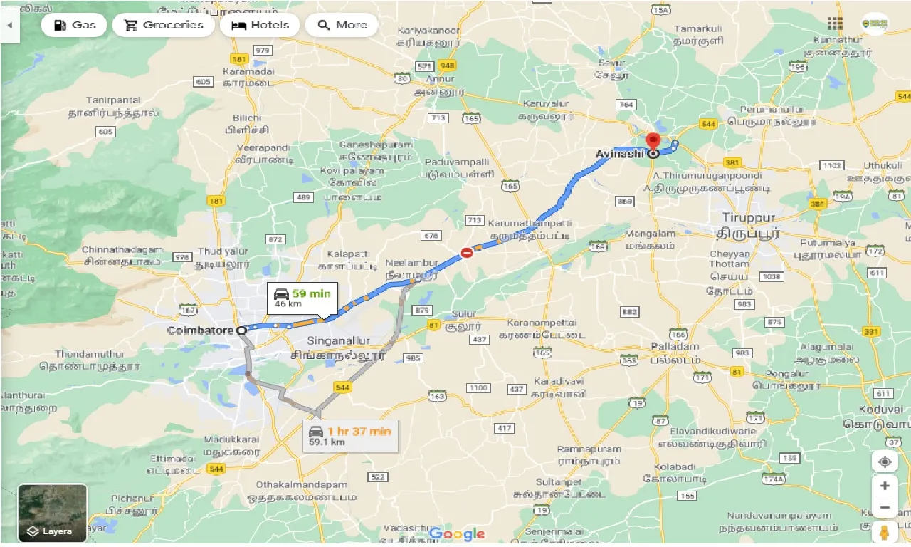coimbatore-to-avinashi-taxi