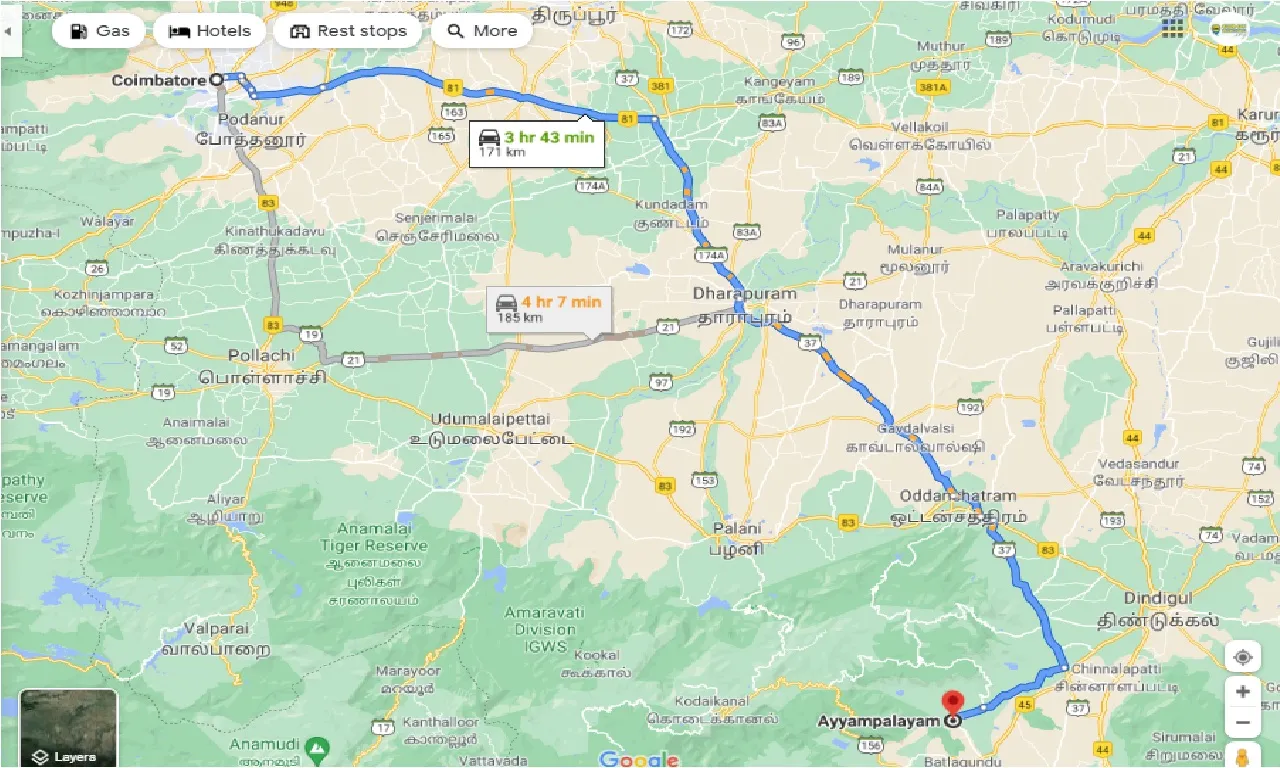 coimbatore-to-ayyampalayam-taxi