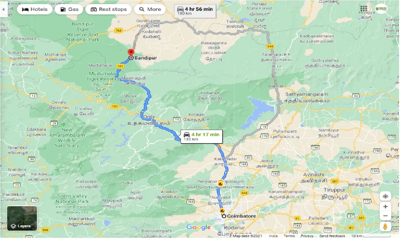 coimbatore-to-bandipur-taxi