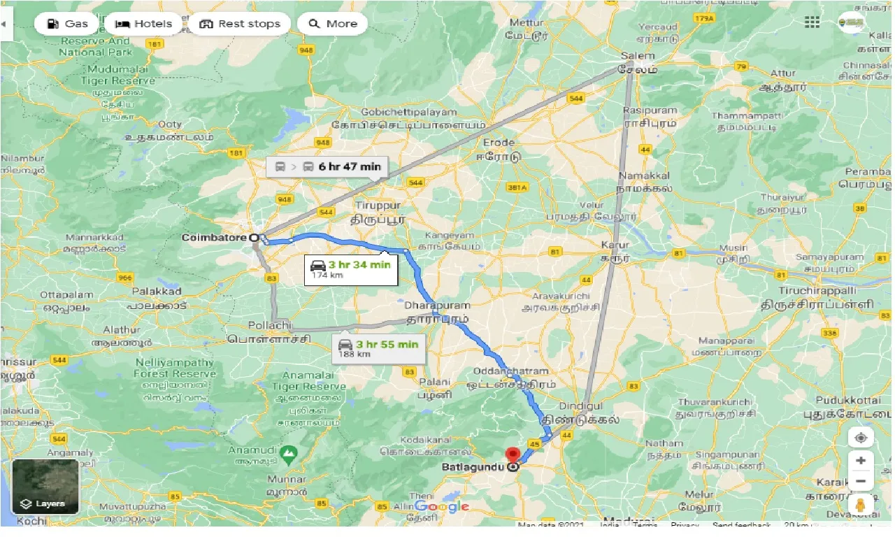 coimbatore-to-batlagundu-round-trip