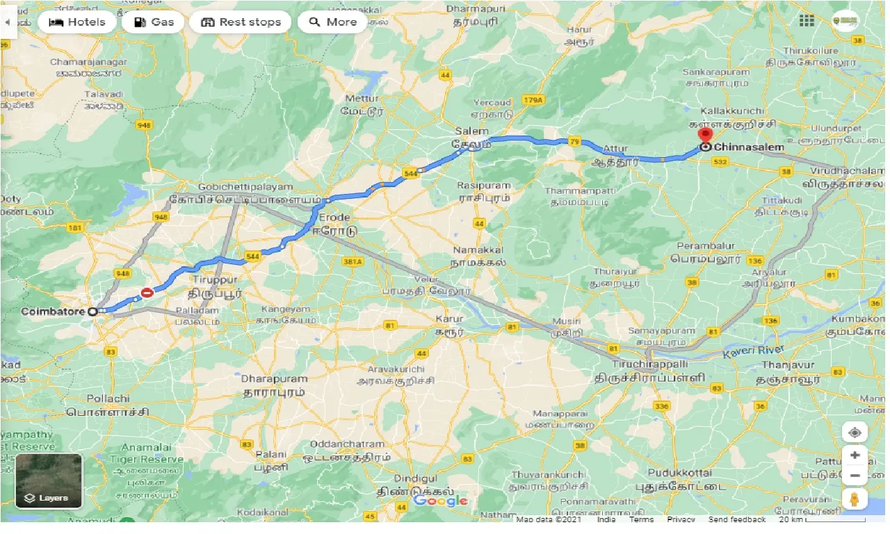 Coimbatore To Chinnasalem Taxi coimbatore-to-chinnasalem-taxi