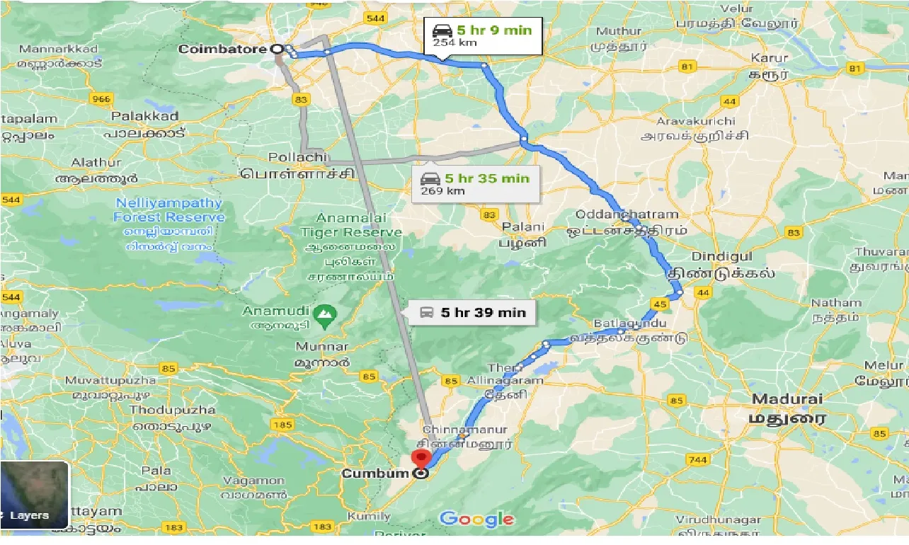 coimbatore-to-cumbum-one-way