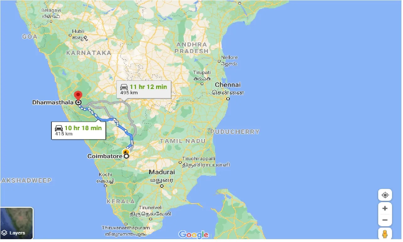 coimbatore-to-dharmasthala-one-way
