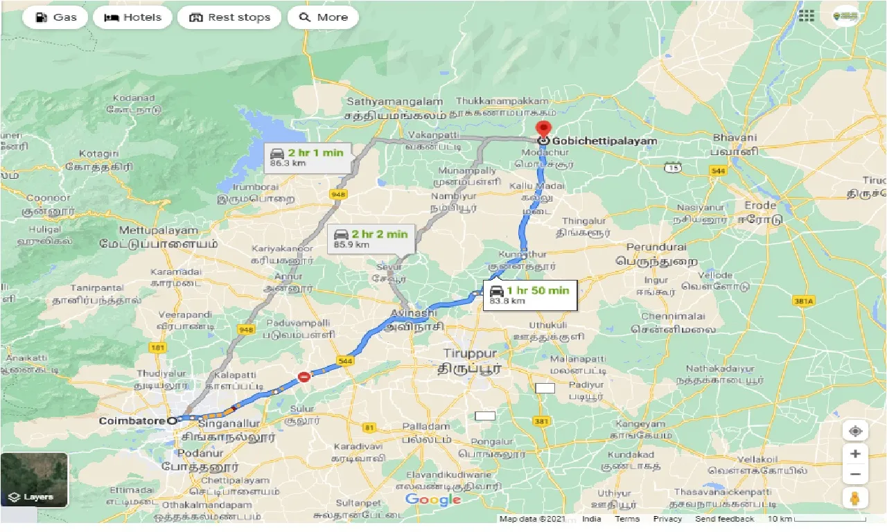 coimbatore-to-gobichettipalayam-one-way