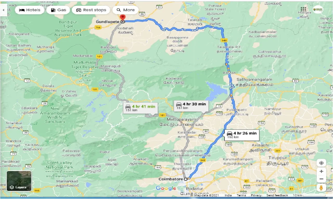 coimbatore-to-gundlupete-taxi