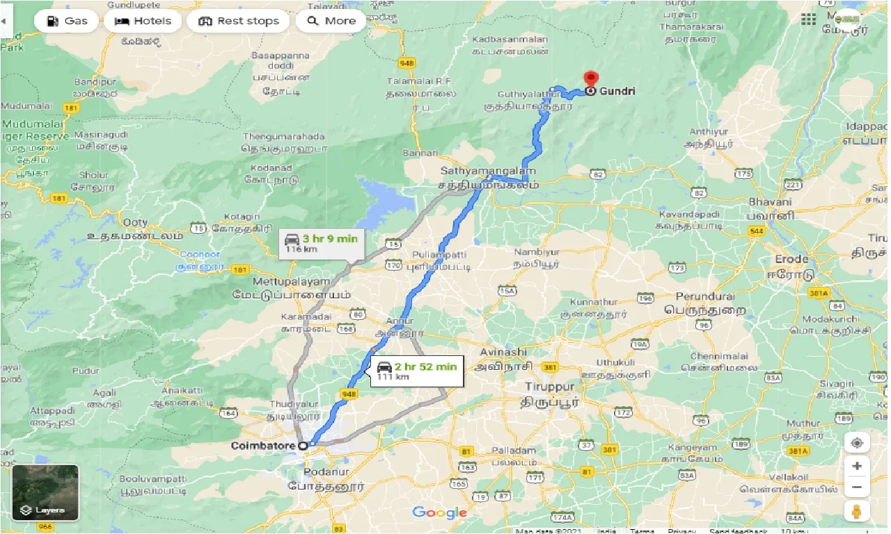 coimbatore-to-gundri-one-way