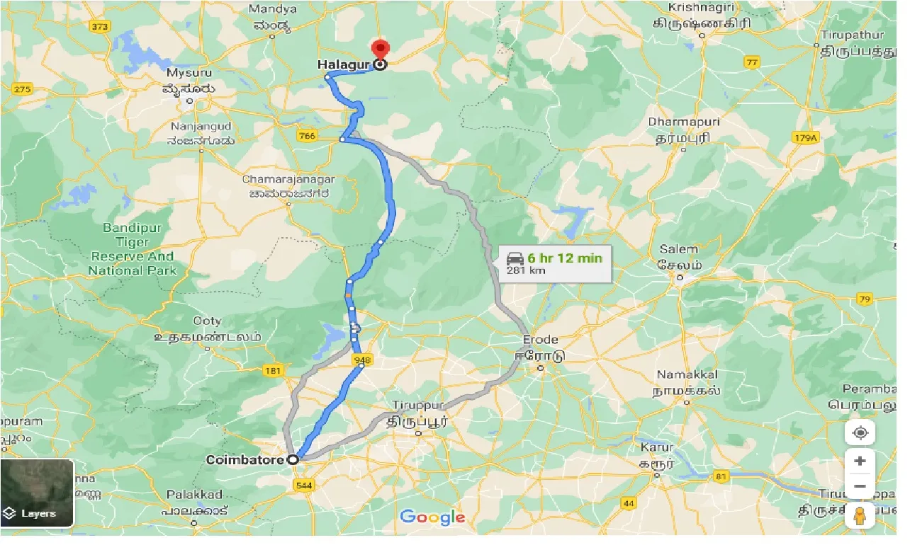 coimbatore-to-halagur-one-way