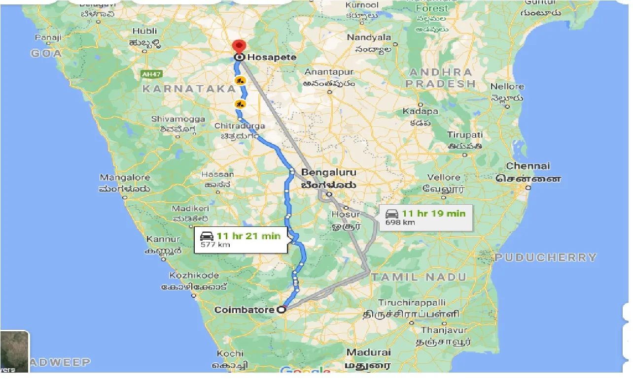coimbatore-to-hosapete-taxi