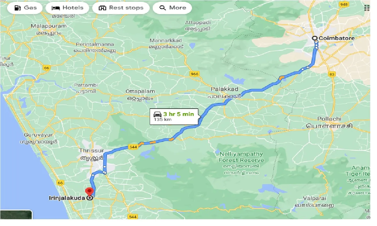 coimbatore-to-irinalakuda-taxi