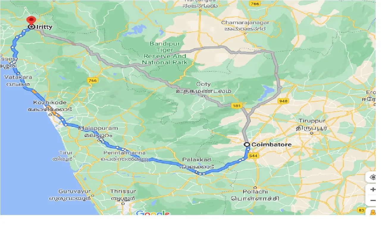 coimbatore-to-iritty-taxi