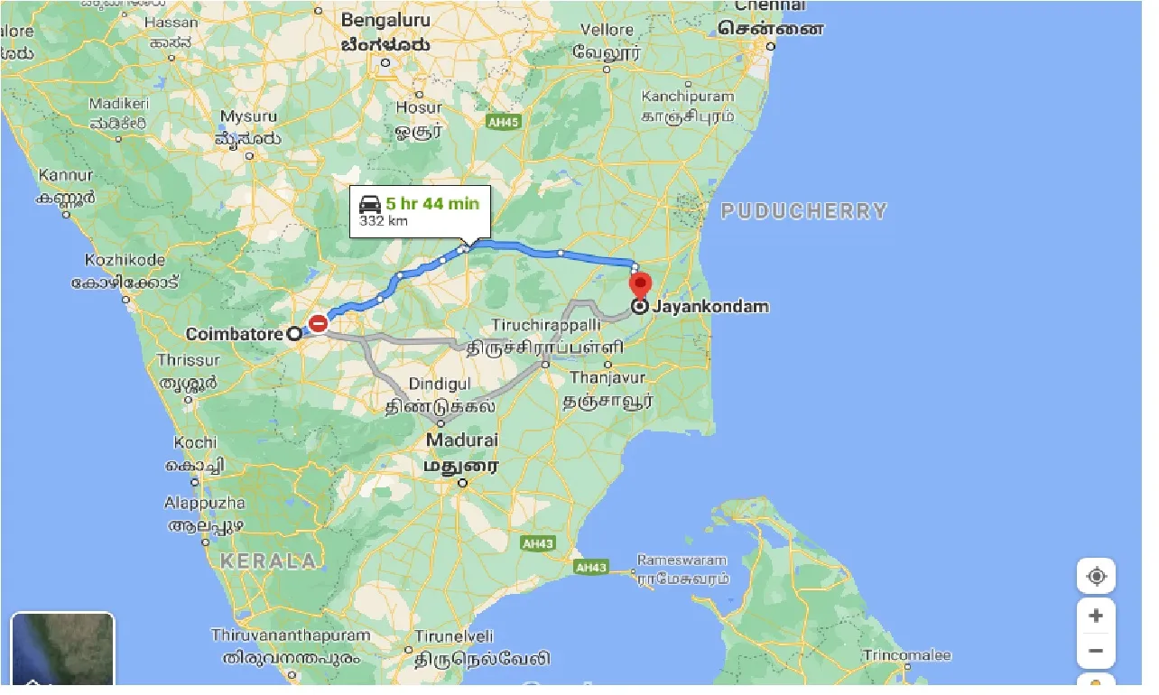coimbatore-to-jayankondam-taxi