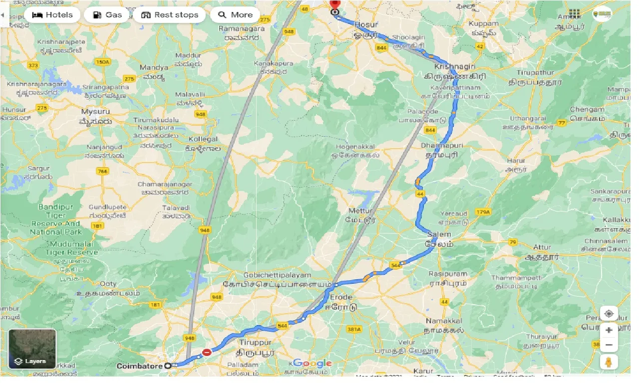 coimbatore-to-kammasandra-one-way