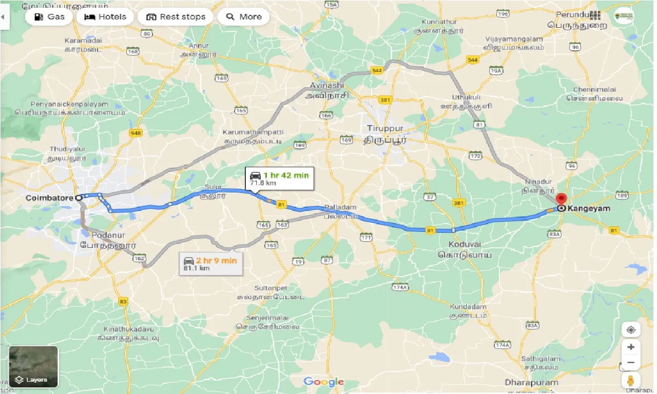 coimbatore-to-kangeyam-taxi