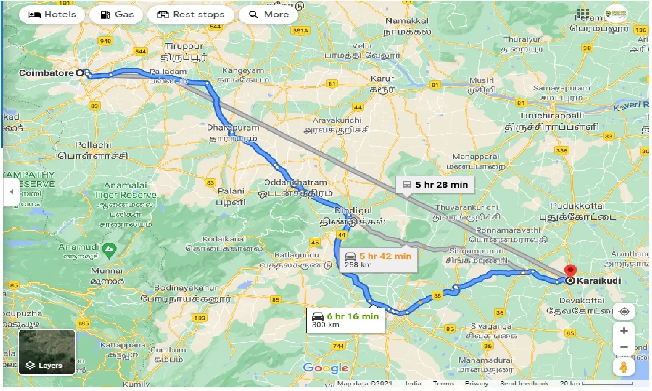 coimbatore-to-karaikudi-one-way