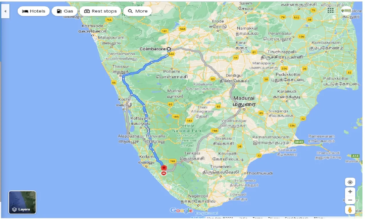 Coimbatore To Kilimanoor Cabs coimbatore-to-kilimanoor-cabs