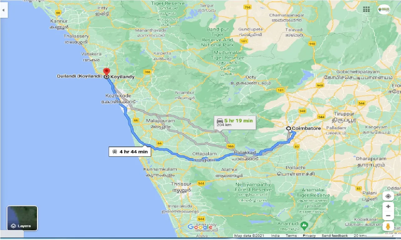 coimbatore-to-koyilandy-taxi