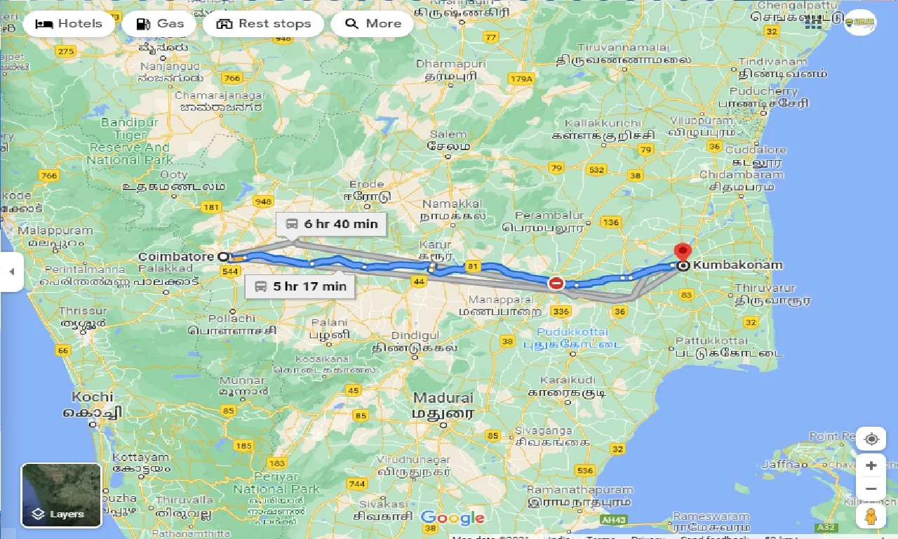 coimbatore-to-kumbakonam-round-trip