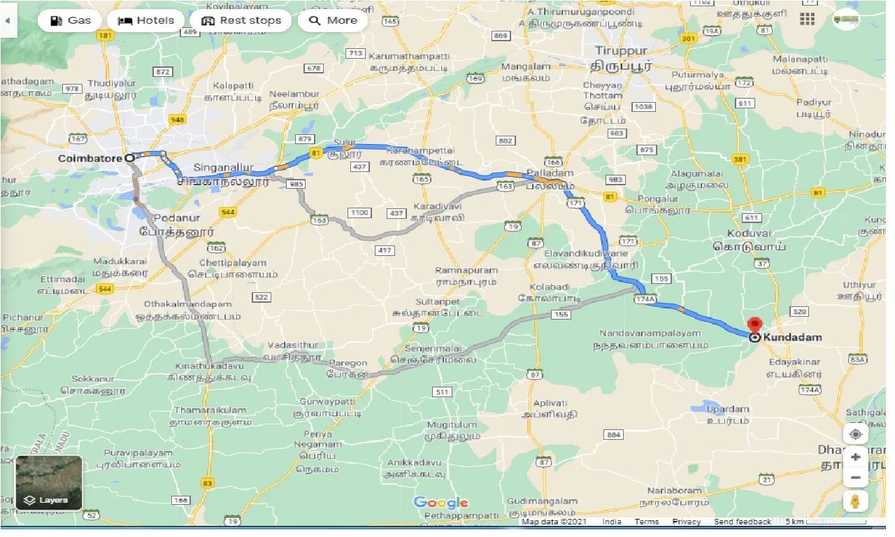coimbatore-to-kundadam-taxi