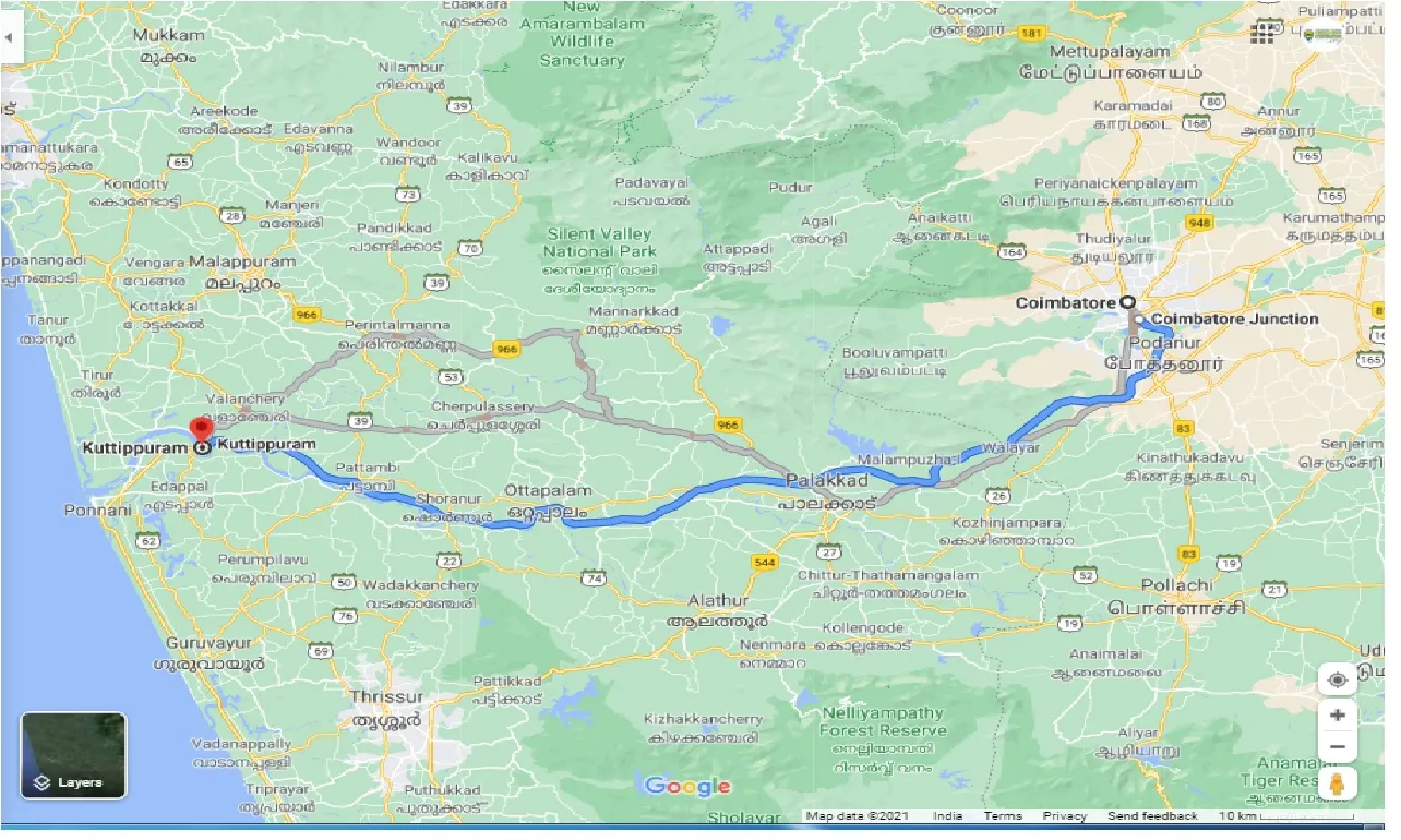 coimbatore-to-kuttippuram-one-way