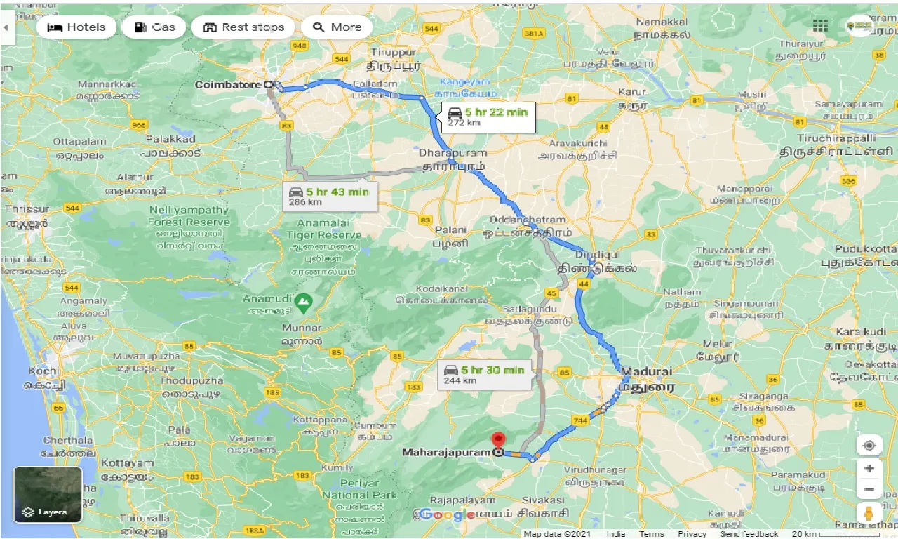 coimbatore-to-maharajapuram-round-trip