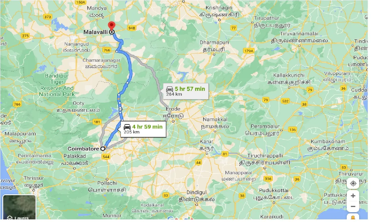 coimbatore-to-malavalli-one-way