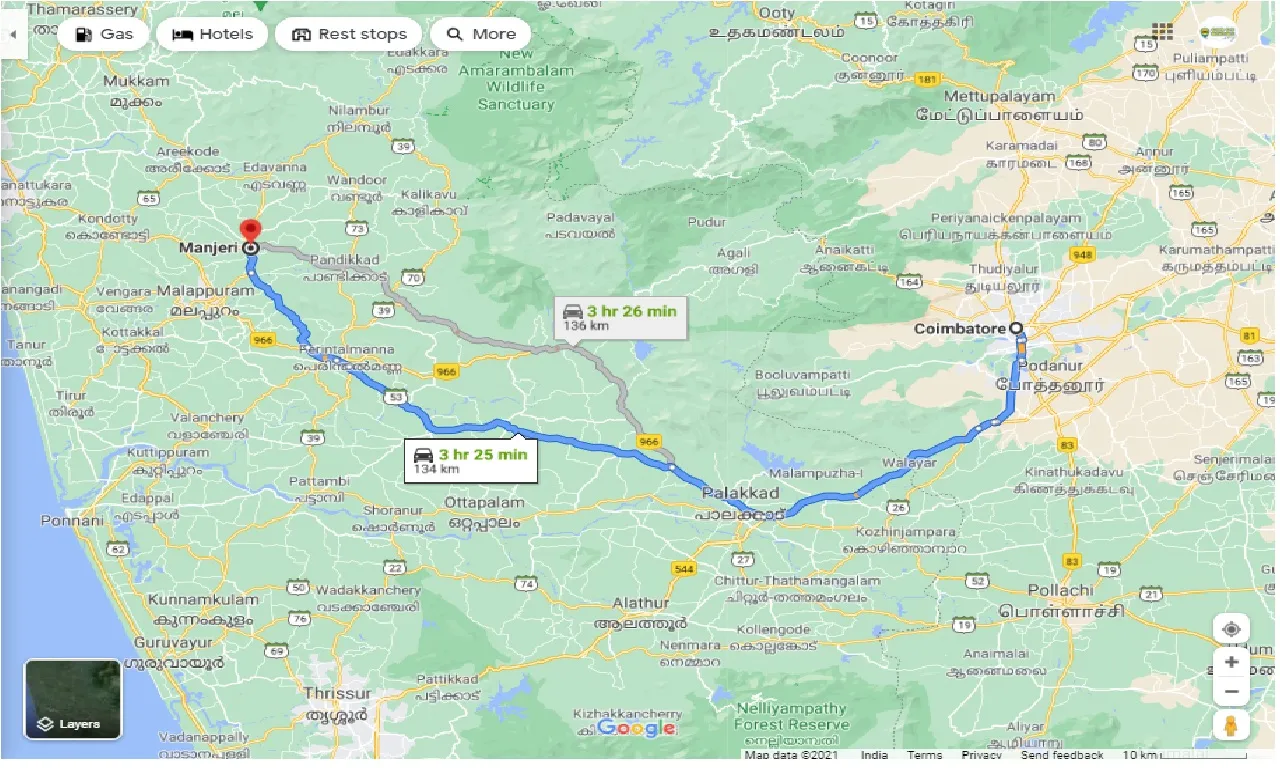 coimbatore-to-manjeri-taxi