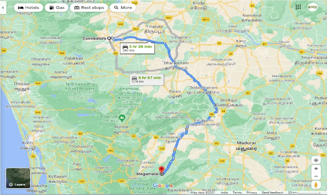 coimbatore-to-megamalai-one-way