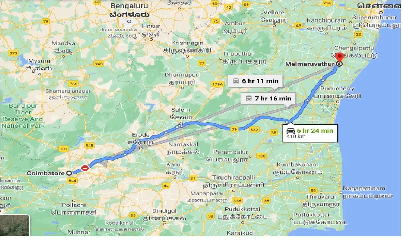 coimbatore-to-melmaruvathur-taxi