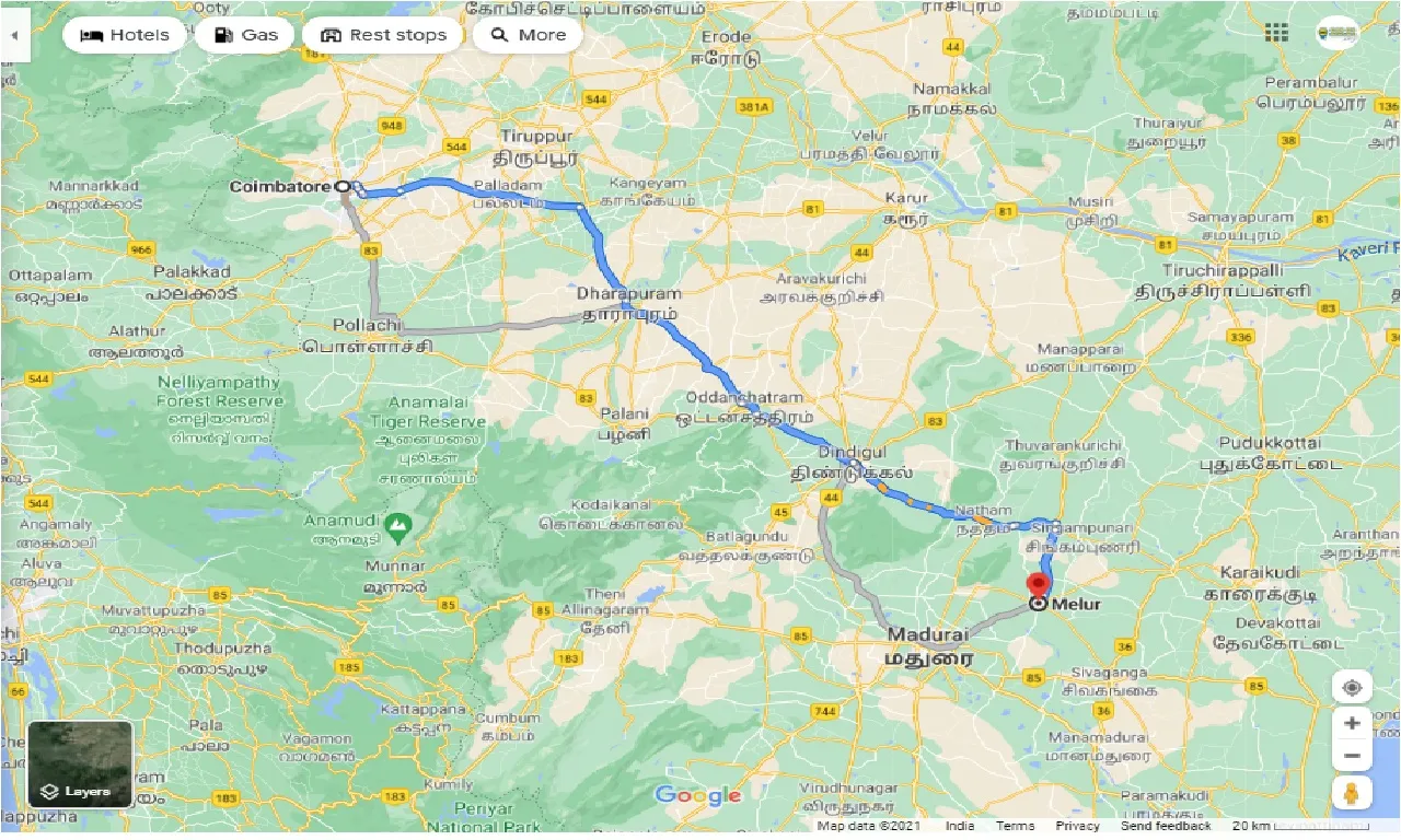 coimbatore-to-melur-round-tip