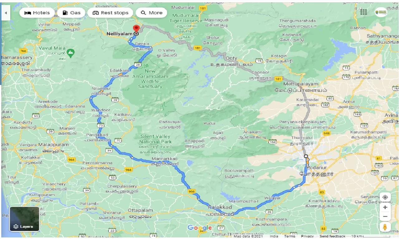 coimbatore-to-nelliyalam-taxi