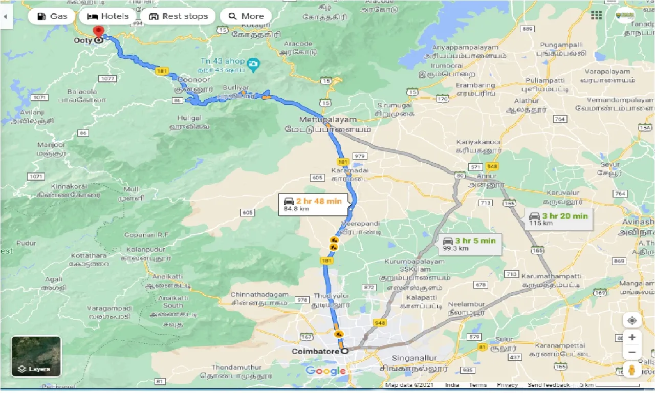 coimbatore-to-ooty-taxi