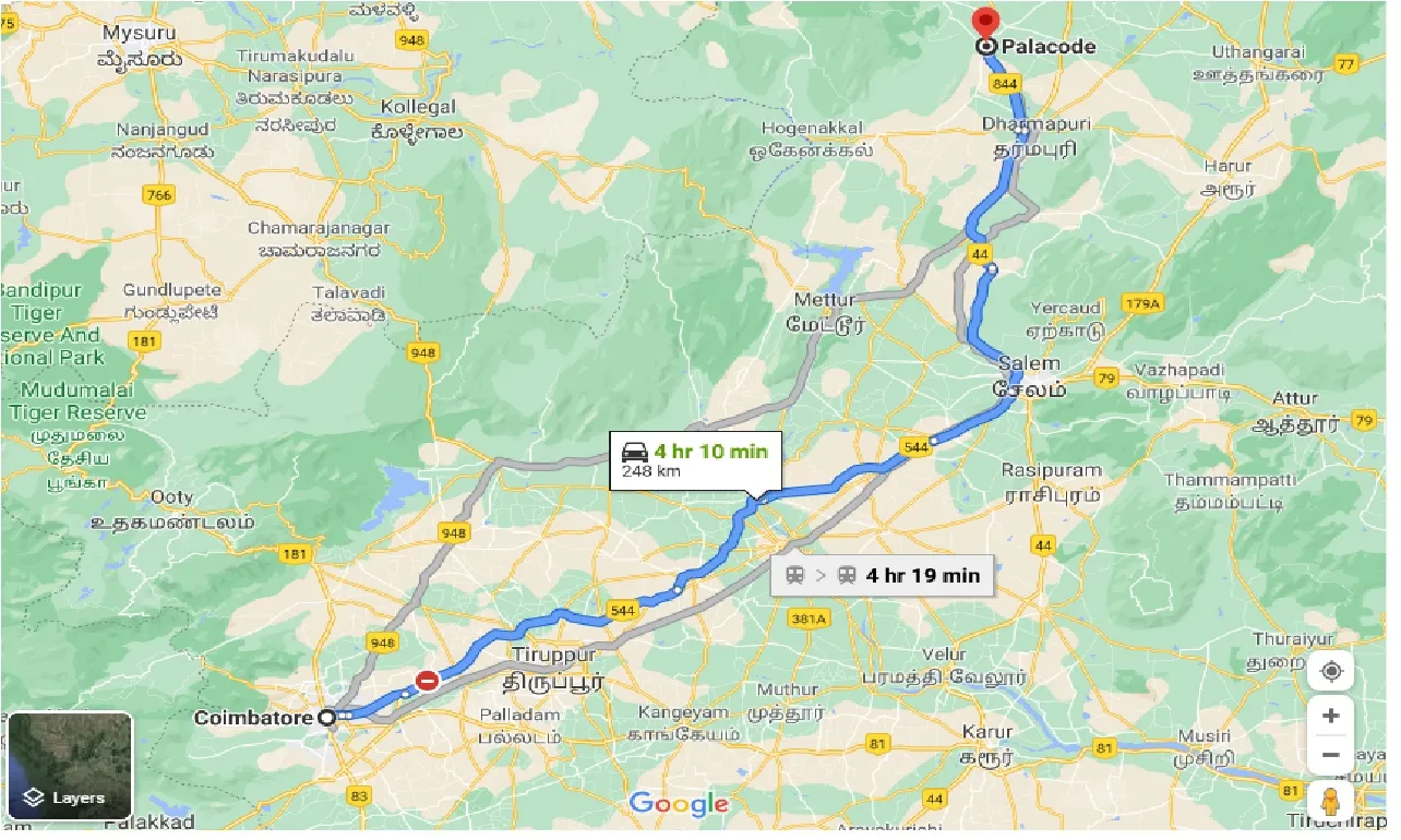 coimbatore-to-palacode-one-way