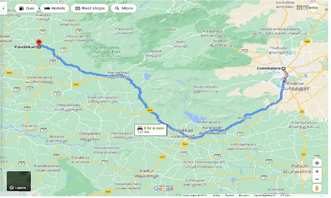 coimbatore-to-pandikkad-taxi
