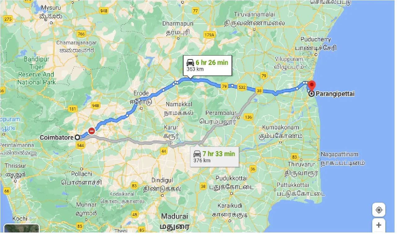 coimbatore-to-parangipettai-taxi