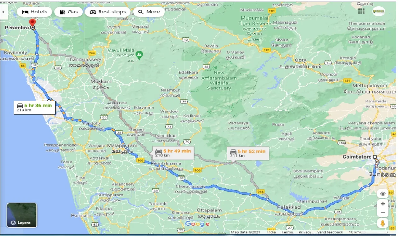 coimbatore-to-perambra-one-way