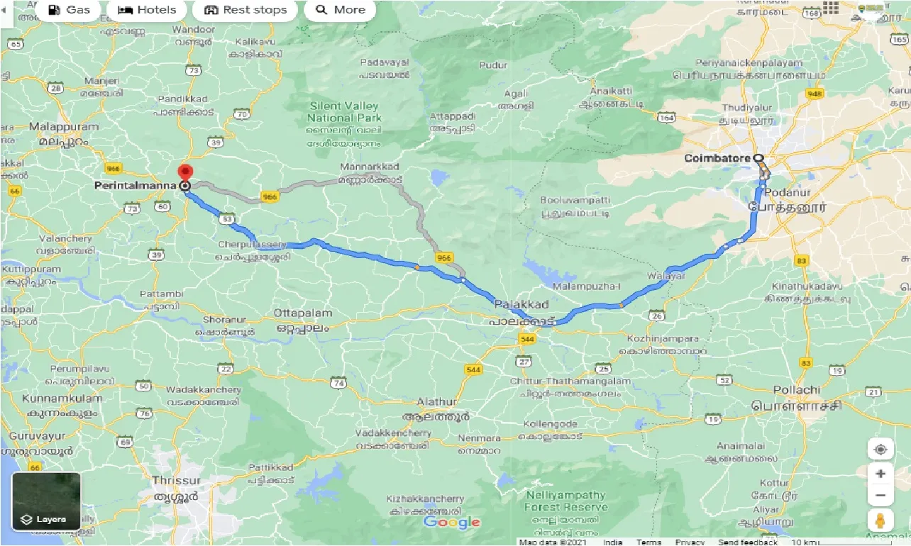 coimbatore-to-perintalmanna-one-way