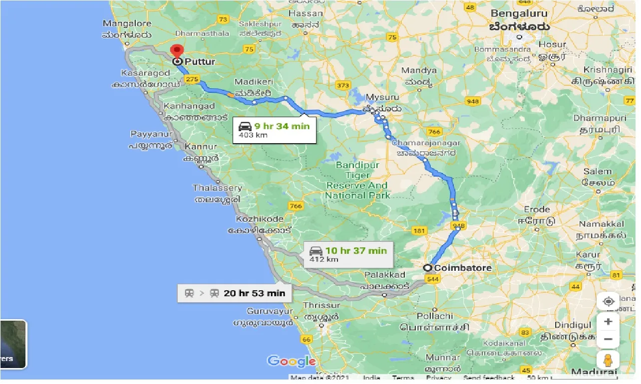 coimbatore-to-puttur-one-way