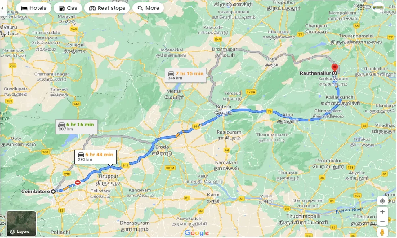 coimbatore-to-rauthanallur-one-way