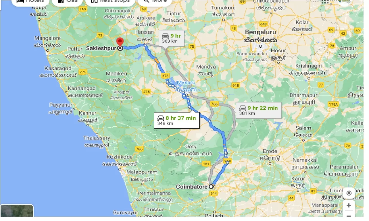 coimbatore-to-sakleshpur-one-way