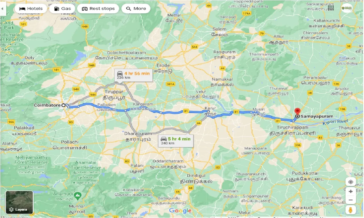 coimbatore-to-samayapuram-one-way