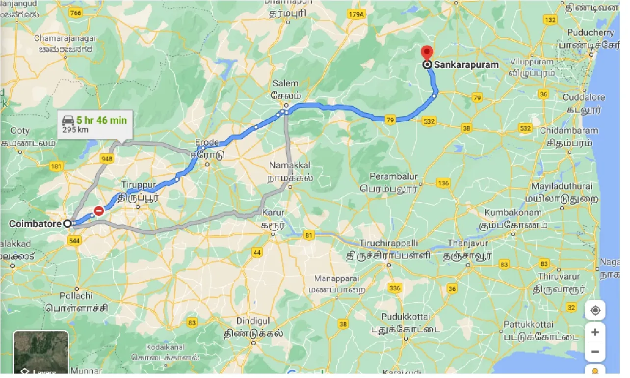 coimbatore-to-sankarapuram-one-way