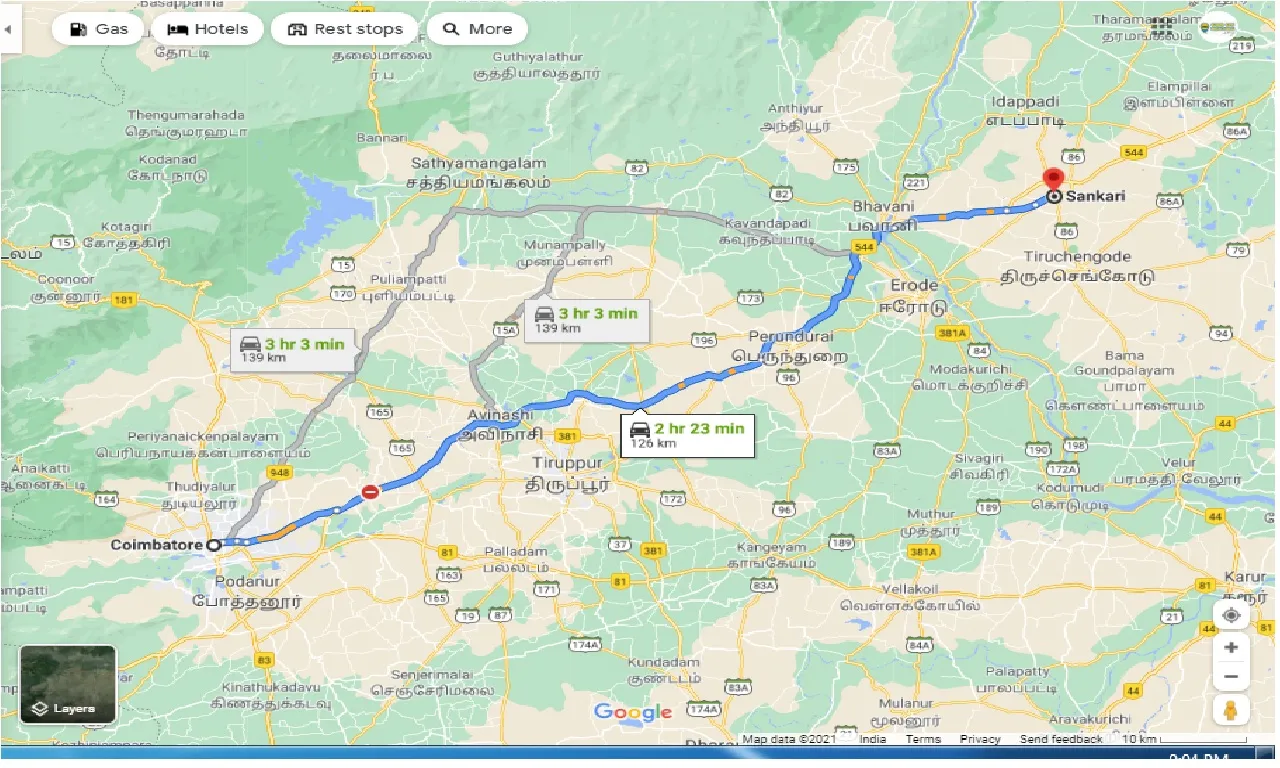 coimbatore-to-sankari-taxi